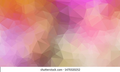  Geometric triangular mosaic colors of the sea and sand sky. vector illustration frame