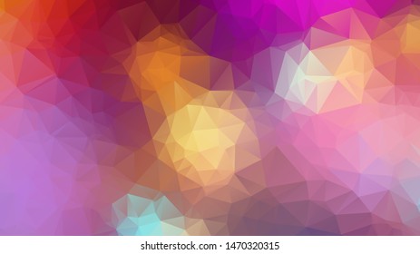  Geometric triangular mosaic colors of the sea and sand sky. vector illustration frame