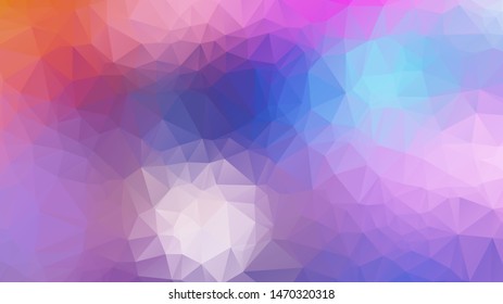  Geometric triangular mosaic colors of the sea and sand sky. vector illustration frame