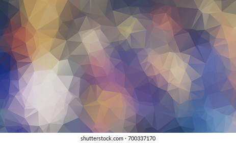 Geometric triangular mosaic colors of the sea and sand sky. vector illustration frame