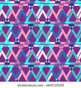 Geometric triangular pieces seamless pattern background