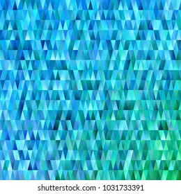 Geometric triangular polygon pattern background - modern gradient vector graphic design with triangles in light blue tones