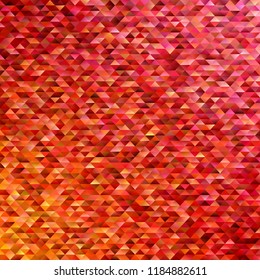 Geometric triangular polygon pattern background - modern gradient vector graphic design with red toned triangles