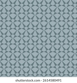 Geometric Triangular Seamless Pattern in Blue Tones for textile print on fabric, fashion
