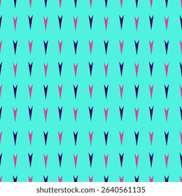 Geometric triangular seamless pattern. A repetitive abstract shape for designer prints. Arrows that create a minimalistic repeating motif of modern art. Vector illustration