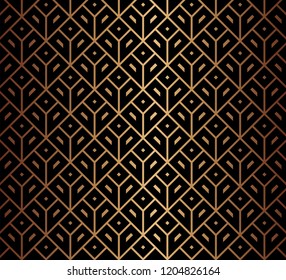 Geometric Triangular Triangle Gatsby Art Deco Pattern