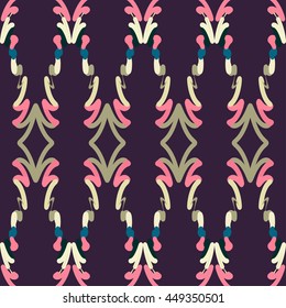 Geometric tribal element seamless vector pattern. Modern stylish texture for Design, Website, Background, Banner