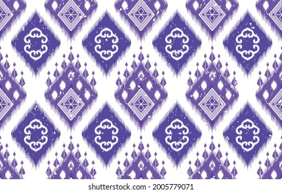 Geometric tribal ethnic pattern designs. Ikat aztec fabric carpet mandalas african american native ornaments textile decoration wallpaper. traditional embroidery vector illustrations background. 