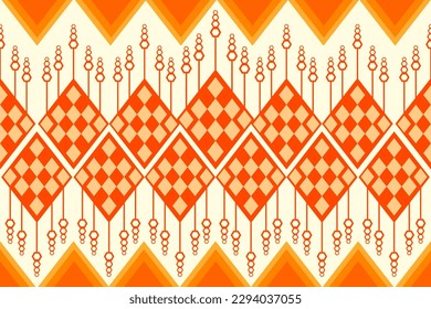 Geometric tribal ethnic seamless pattern. Ornament. Native American, Indian, Mexican, Moroccan, Peruvian, African. Design for clothing, fabric, wallpaper, texture, textile, home decor, carpet, tile.