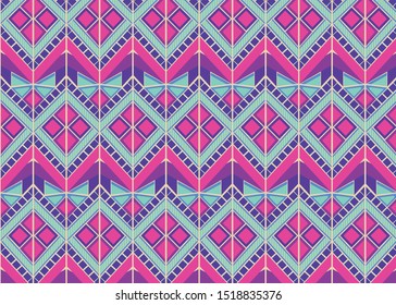 Geometric Tribal ethnic vector texture Seamless striped pattern