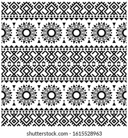 Geometric Tribal etnic pattern design vector. Illustration of traditional motifs design