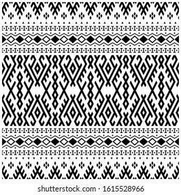 Geometric Tribal etnic pattern design vector. Illustration of traditional motifs design
