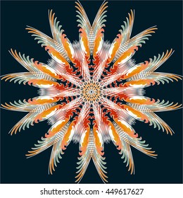 Geometric tribal mandala element vector pattern. Modern stylish texture for Design, Website, Background, Banner