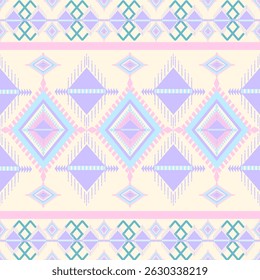 geometric tribal pastel,  seamless patterns background, illustration designs 