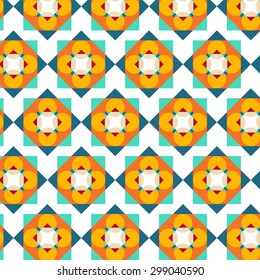 Geometric tribal pattern. Seamless vector design.