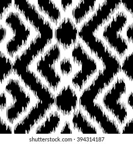 Geometric tribal pattern seamless vector background tile