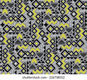 Geometric Tribal Print - Seamless Wallpaper Repeat