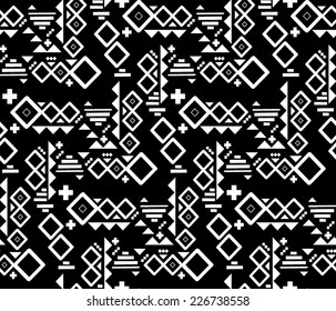 Geometric Tribal Print - Seamless Wallpaper Repeat