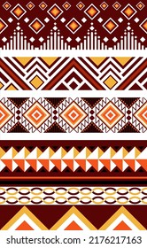 Geometric tribal seamless pattern. Design for background,carpet,wallpaper,cloth,blankets,bags,fabric,furniture, packing Vector illustration embroidery style.