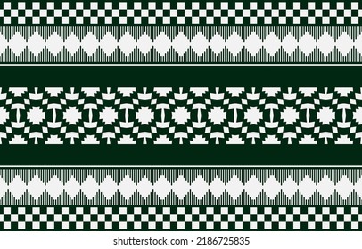 Geometrisches, nahtloses Stammes-Muster. Design für Hintergrund, Teppich, Tapeten, Stoff, Decken, Taschen, Stoff, Möbel, Verpackung Vektorgrafik Stickereien Stil.