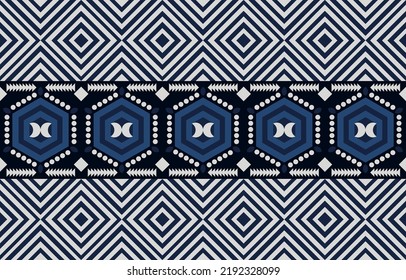 Geometric tribal seamless pattern. Design for background,carpet,wallpaper,cloth,blankets,bags,fabric,furniture, packing Vector illustration style.
