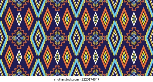 Geometrisches Stammes nahtloses traditionelles Muster.Ethnische aztec-Ornament einheimische Boho chevron Stil. amerikanischer orientalischer Stil. Farbige Vektorgrafiken. Stickereimuster.  