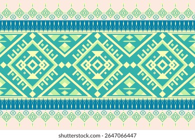 Geometric Tribal Textile Design for Banners and Slides