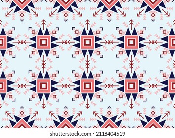 Geometrisch. Stammesvektorstruktur. Nahtlose Streifen im Stil von Aztec. Tribal Stickerei, indische, mexikanische, Folk Muster.