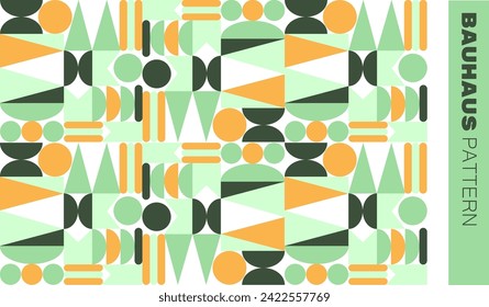 Geometrisches, rosafarbene Farbmuster, Hintergrunddesign. Vektorgrafik. Bauhaus-Stil. 
