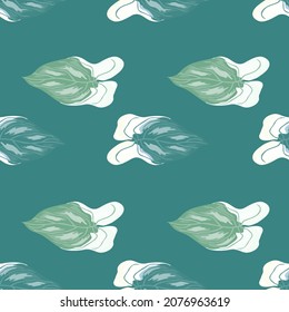 Geometric tropical leaves seamless pattern. Summer tropical leaf endless wallpaper. Nature background. Exotic hawaiian plants backdrop. Design for fabric , textile print, surface, wrapping, cover