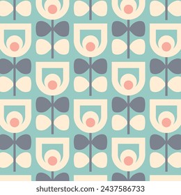 Geometric Tulip Designs in Fabric, Wallpaper and Textures