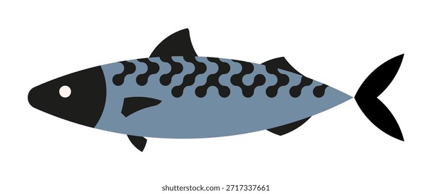 "Geometric Tuna Fish Vector One of Three: Color Version for Modern Logo and Branding"