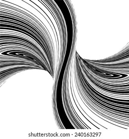 Geometric Twisted Wave Shape Vector 24