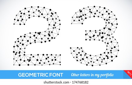 Geometric type font