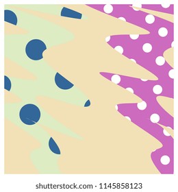 Geometric unique abstract pattern square for hijab, scarf, cushion, pillow textile print