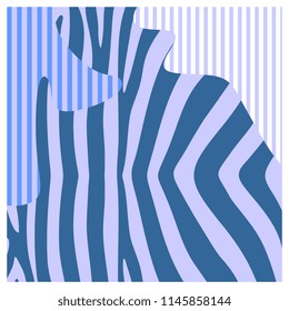 Geometric unique abstract pattern square for hijab, scarf, cushion, pillow textile print