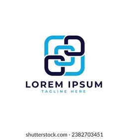 Geometric unique shape logo design for business and company