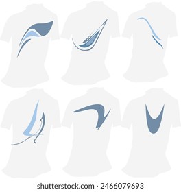 Formen Geometrische Unikate für ein Logo oder als Design auf einem T-Shirt, Fliese, Tasche, Stoff.
