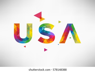 Geometric USA Vector Design