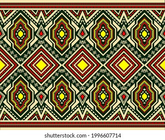 geometric used to make a ethnic pattern fabrics