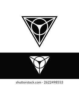 GEOMETRISCHER V 2 LOGO-DESIGN-IDEENVEKTOR