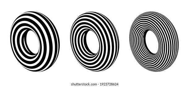 Geometric vector 3d shapes isolated on white background. EPS 10.