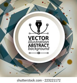 Geometric vector abstract 3D complicated op art backdrop, eps10 conceptual tech illustration, best for web and graphic design. Transparent covering with overlay geometric shaped figures.