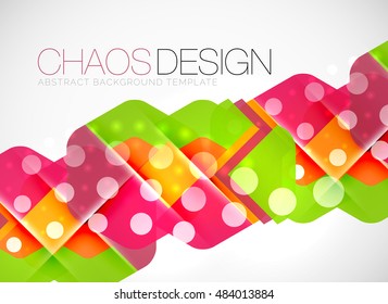 Geometric vector abstract background, light and shadow effects with transparent shapes