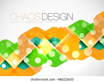 Geometric vector abstract background, light and shadow effects with transparent shapes