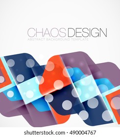 Geometric vector abstract background, light and shadow effects with transparent shapes