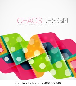 Geometric vector abstract background, light and shadow effects with transparent shapes