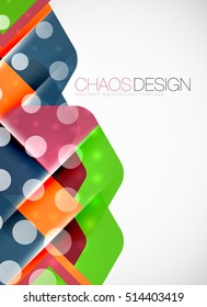 Geometric vector abstract background, light and shadow effects with transparent shapes