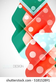 Geometric vector abstract background, light and shadow effects with transparent shapes