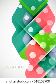 Geometric vector abstract background, light and shadow effects with transparent shapes